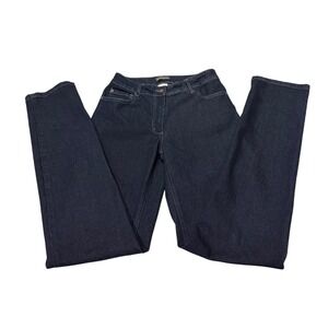 Apparel Collection Dark Wash Straight Leg Jeans Size 4R Indigo Stretch Denim